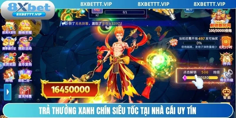 Bắn Cá Ăn Tiền Thật 8XBET - Săn Boss Khủng Rinh Thưởng To 3 Nâng cấp phiên bản chơi và trả thưởng khủng cùng 8xbet